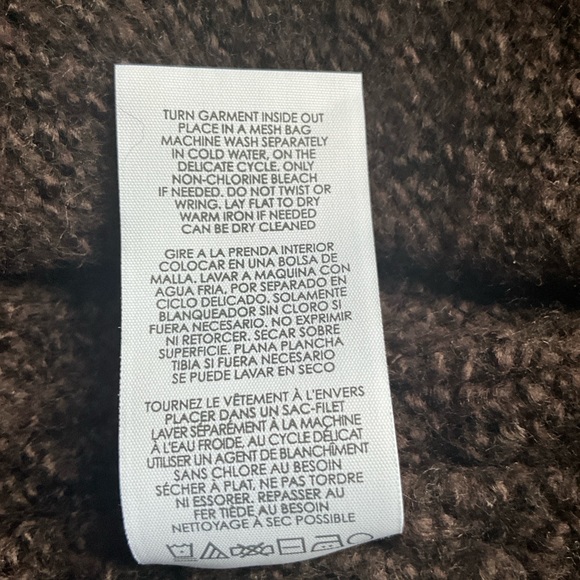 CABI 3982 REPOSE CAPE BROWN SWEATER SIZE XS/S - Picture 9 of 9